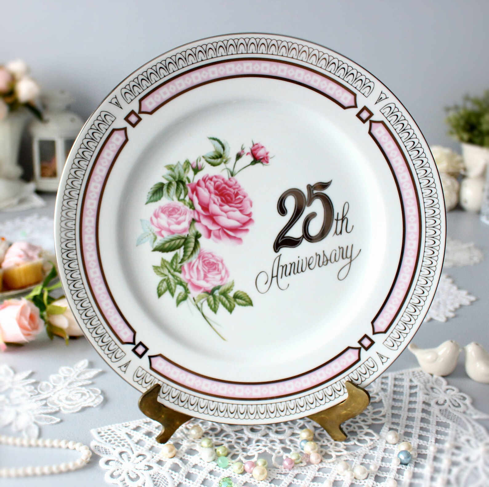 25th anniversary plate