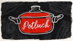 Sweet Tradition: Potluck Gatherings and Culinary Art on a Vintage Canvas 🍽️🍲