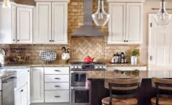 Staged kitchen for an open house