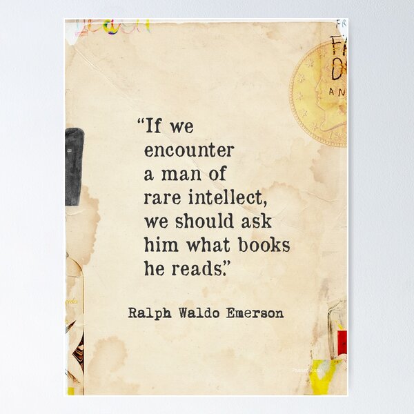 Book quote about intellect and books by Ralph Waldo Emerson