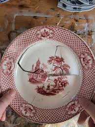 Broken plate