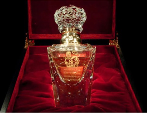 The Imperial Majesty perfume by Clive Christian in a red velvet box