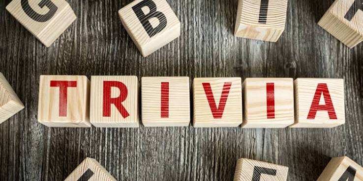 Blocks spelling the word trivia