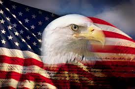 Eagle and American Flag